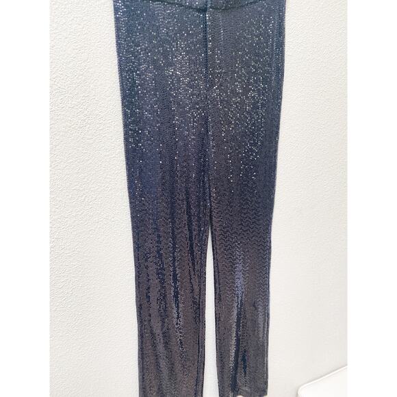Zara Shimmery Full Length Flared Pants - Picture 7 of 8